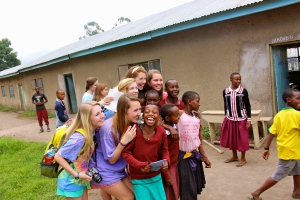 Our new friends we made at a local school in Tanzania.